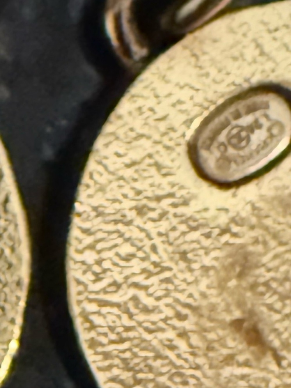 Chanel Gold & Black Drop CC Logo Dangle Earrings - Picture 6 of 8